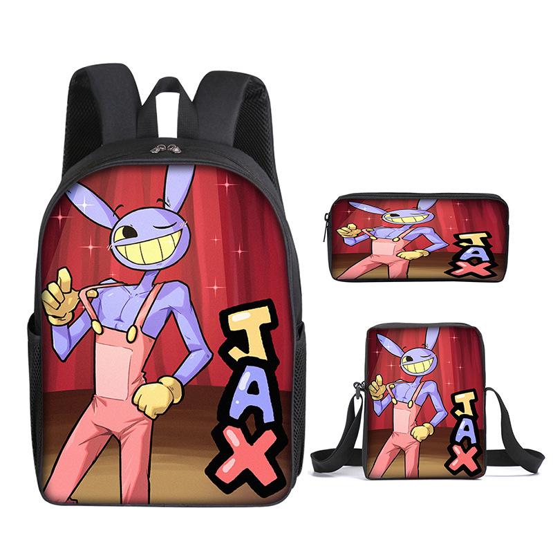 Digitale Circus Kinder Schooltas De Verbazingwekkende Digitale Circus Student Rugzak Drie Delige Set Three-piece set