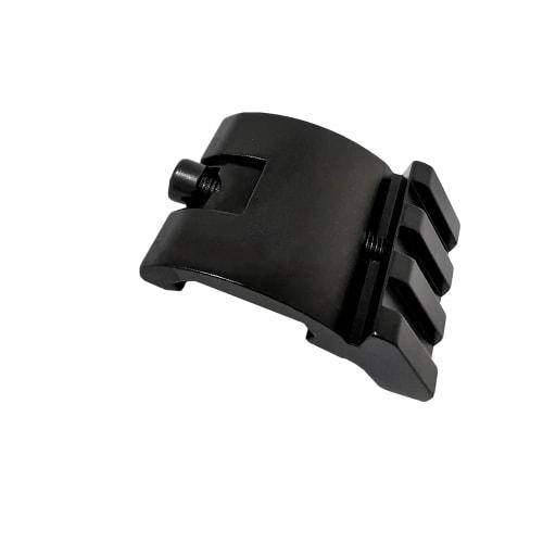 Haoguizheng Ultra Low Profile Offset Picatinny 45 20mm Rail Mount (Black)