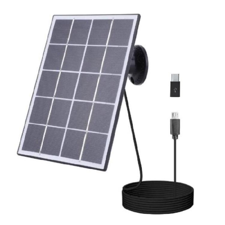 

Outdoor Solars Charger with 3W 5V Output for LED Lights and Low Power Electronic 1 чорний