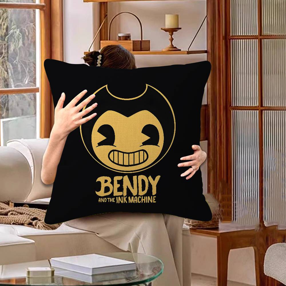 Game B-Bendy And The Ink M-Machine Lucky Dragon Pillow Cover Sofa Cushion Cover Home Room Decoration Children Gift