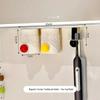 No-Drill Magnetic Toothbrush Holder with Inverted Cups