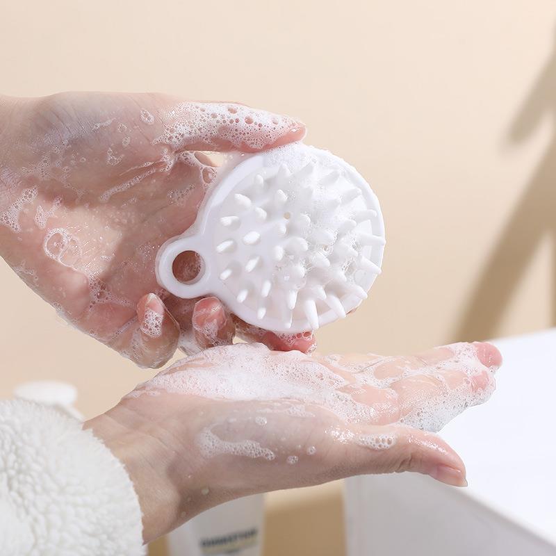 Japanese Silicone Soft Shampoo Brush: Dandruff & Itch Relief Scalp Massager Comb