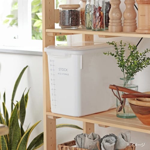 CAINZ 12kg Airtight Rice Container with Moisture and Oxidation Prevention Gasket and Measuring Cup To Keep Rice Fresh