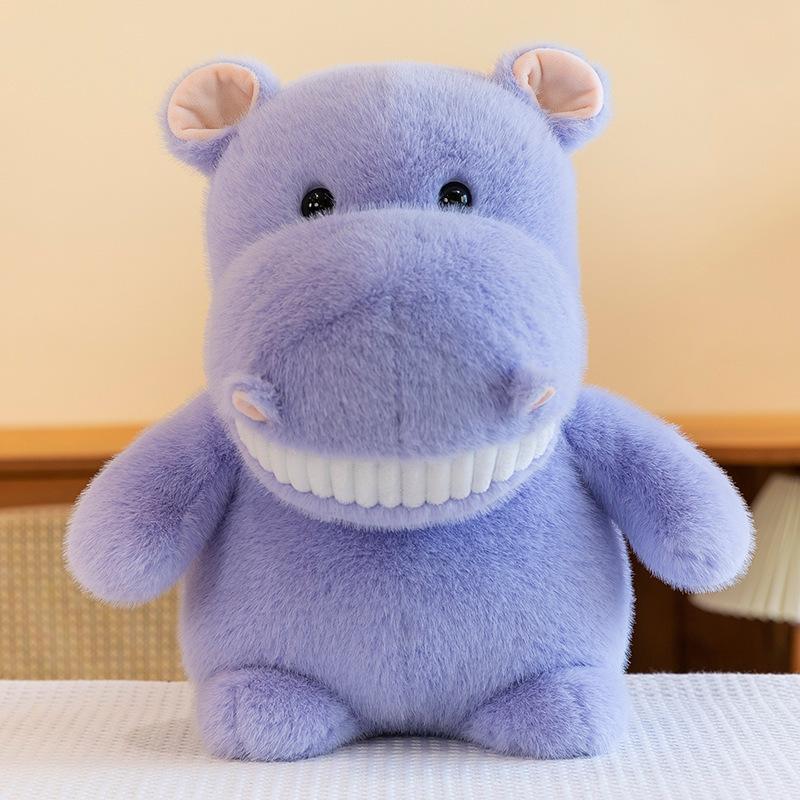 Hippopotamus Plush Toy Cute Cartoon Stuffed Doll Home Decor Birthday Present