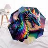 1pc Dragon Fantasy Automatic Folding Umbrella, Sturdy And Durable Automatic Folding Umbrella with 8 Ribs, Convenient for Outdoor Use189