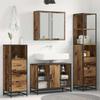 Bathroom Furniture Set with Drawers 3 pcs Reclaimed Wood Effect Particleboard