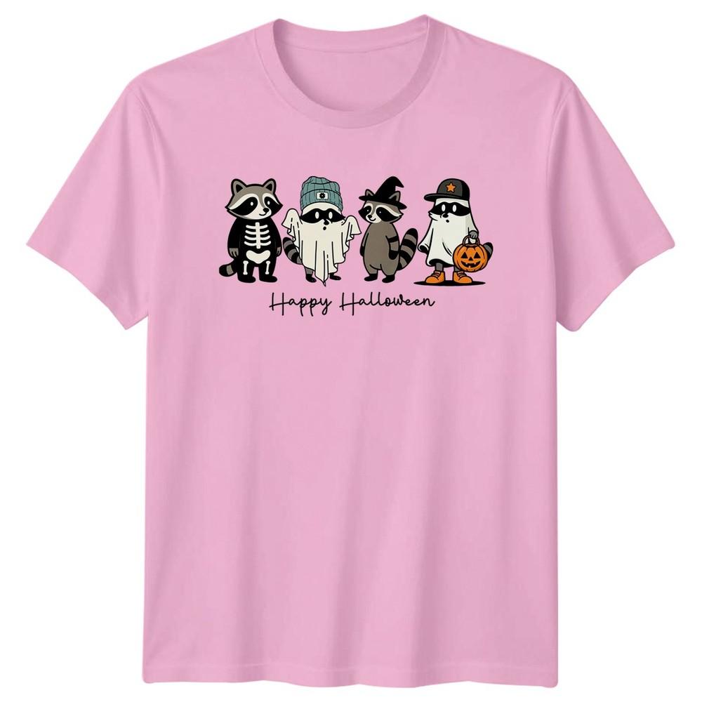 Happy Halloween Raccoon Costumes Holidays Unisexs TShirt Unisexs Tee