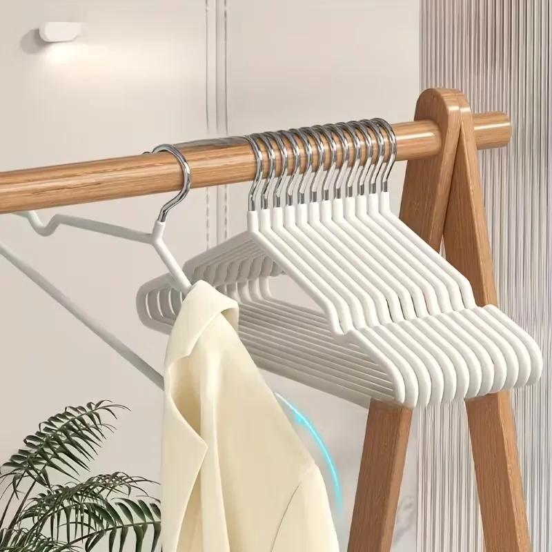 20PCS Anti Slip Metal Hangers - Can Be Used To Strengthen Overweight Capacity Hangers, Anti Slip Shoulders, and Save Space