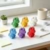 Creative Birthday Gifts for Girls 3D Printed Unicorn Figurine with Knitted Texture, Cute Compact Rainbow Colored Desk Decor Animal Statue, Desktop