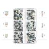 1 Box Nail Art Decoration Super Shiny Square Rhinestone Flat Back 3D Nail Manicure Craft Ornaments