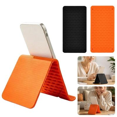 New Flexible Foldable Silicone Phone Holder Non-Slip Adjustable Aluminum Phone Stand Portable Desk Stand for Phone Tablet