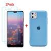 Case and Screen Protector - Apple - iPhone 11 Pro - Tempered Glass - Silicone TPU - Transparent