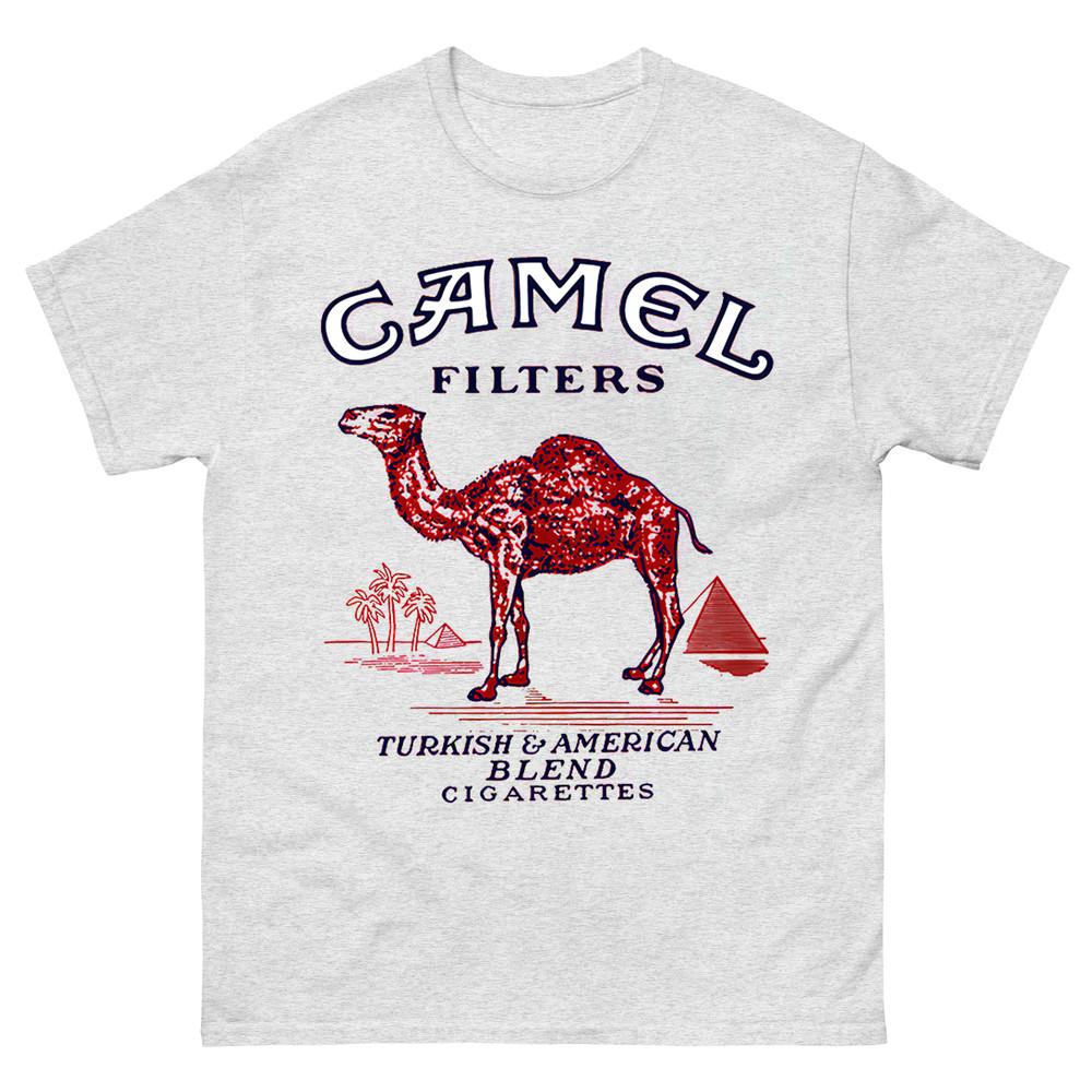 Новая Классика Сигареты Кэмел Короткий Рукав Пепельно-Серый Все Размеры Футболка FA491 Унисекс Футболка L