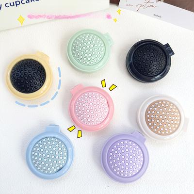 Peine Espejo Plegable de Masaje Espejo de Maquillaje Peine Pequeño de Bolsillo Peine Portátil Peine de Cojín de Aire para Niñas Peine de Globos de Masaje