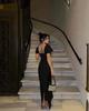 Elegant Rhinestone-Encrusted Bodycon Evening Dress