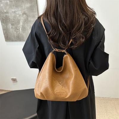 Bolsa de ombro casual da moda outono novo grande capacidade para o trabalho nicho simples dupla alça bolsa feminina