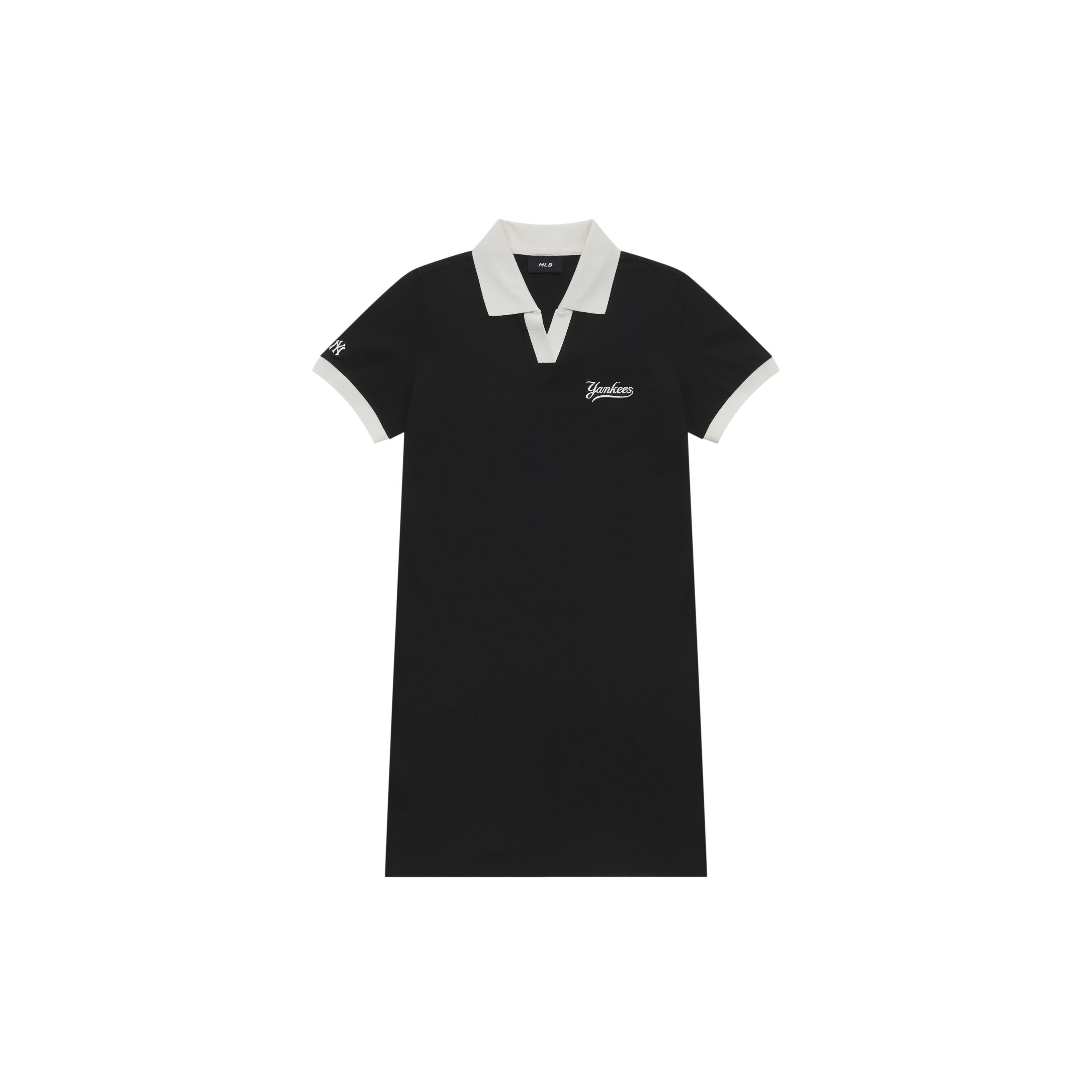 

Новое женское платье с коротким рукавом из базовой коллекции MLB New York Yankees SS25, черное 3FOPB0253-50BKS XS