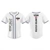 Unisex Baseball Jersey with Independence Day Print Adult Athletic Shirt Lightweight Breathable Fabric Suitable for Sports and Casual Wear