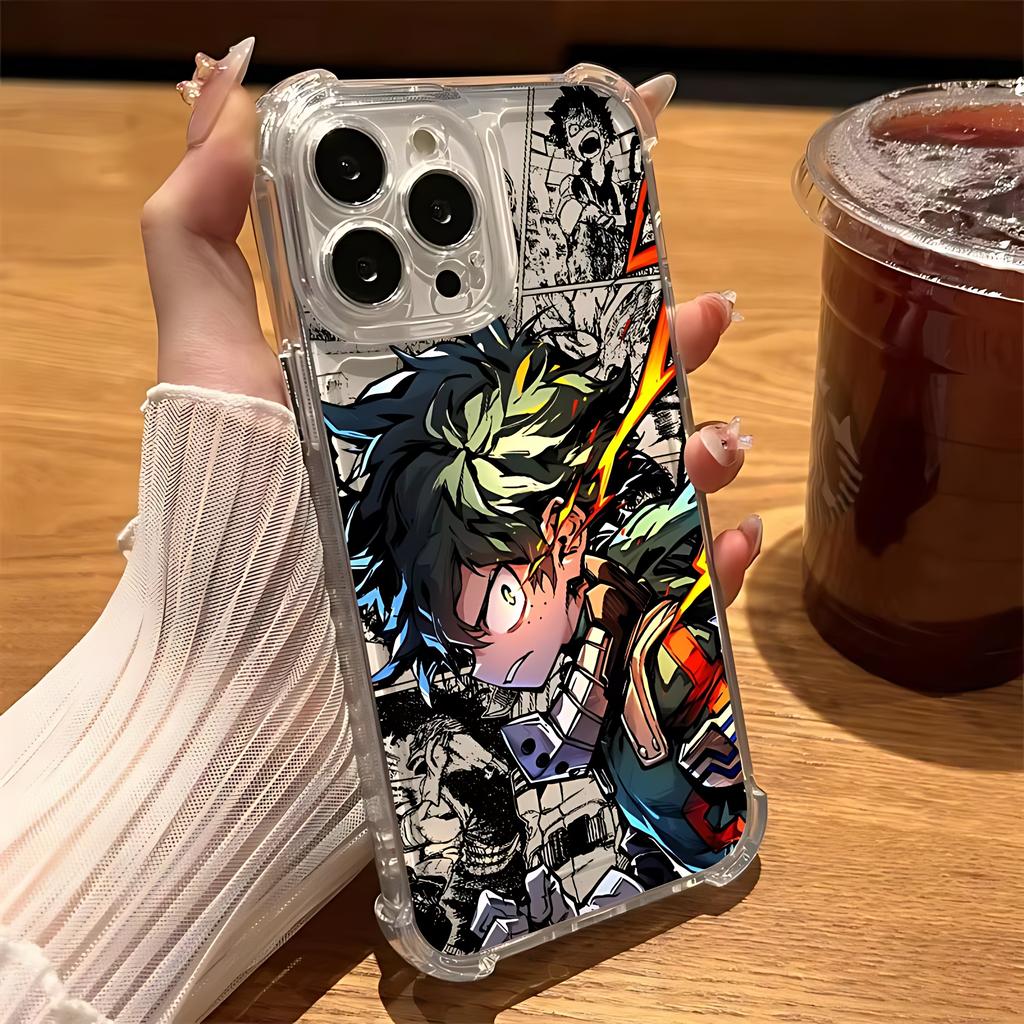 My Hero Cool A-Academias Phone Case For Samsung Galaxy S25 S24 S23 S22 S21 S20 Note20 Edge FE Ultra Plus 4G 5G Clear TPU Cover