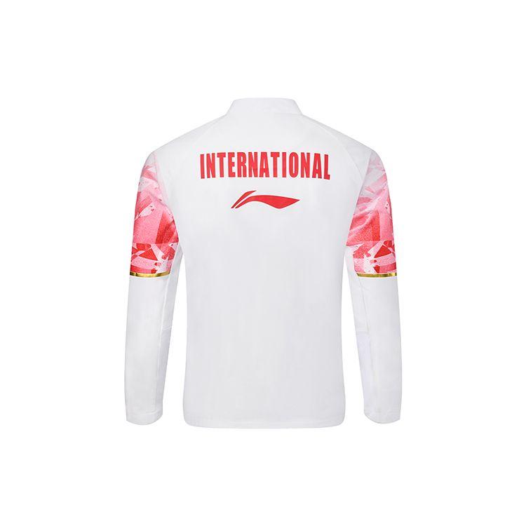 Li-Ning Feather Series International Team Competition Cool And Dry Stand Collar Color Block Long Sleeve Sports Jacket Men Jackets AYYS019-1