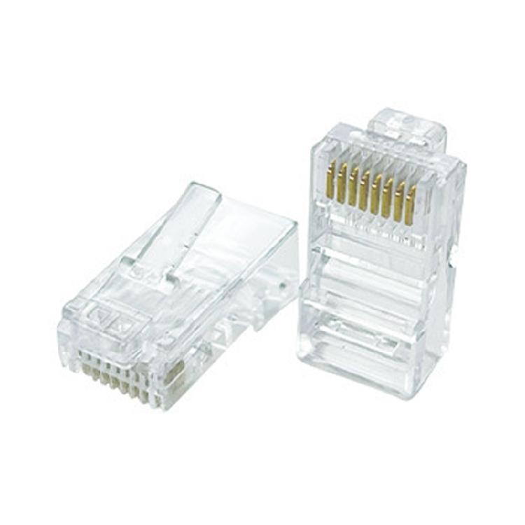 High Performances Cat5e RJ45 Plugs 8P8C Unshielded Connectors with Precisions Gold Plated Pin