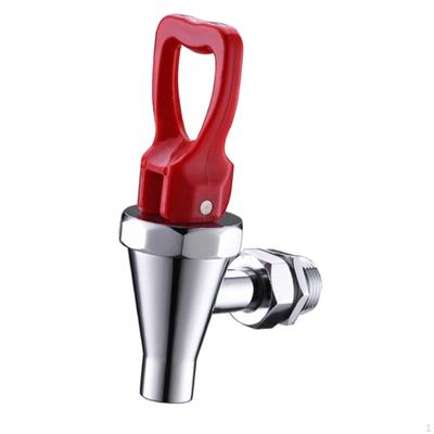 Grifo dispensador de bebidas, boquilla inoxidable con juntas y tuerca, para agua fría.