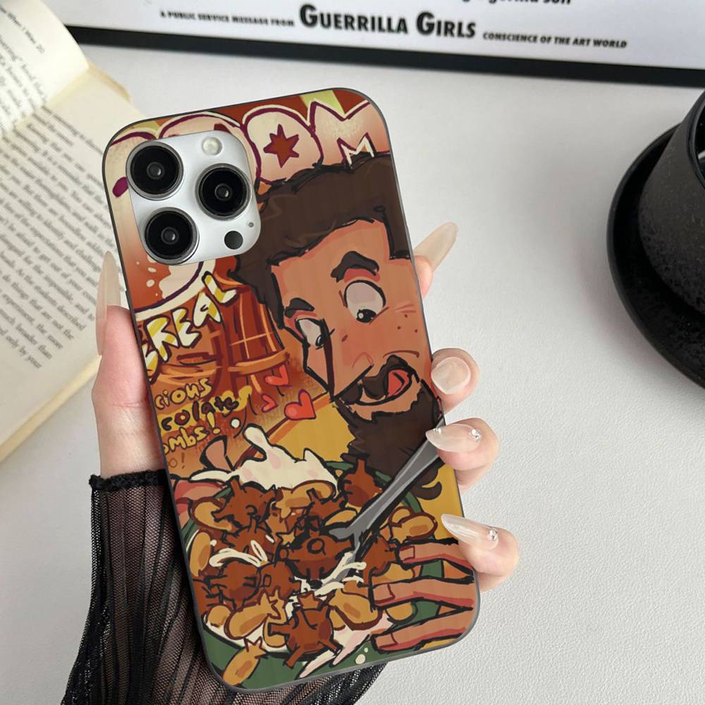 Metal Band System Of A Down Phone Case For IPhone 17 16 15 14 13 12 11 Corrugated Frosted Soft Cover Anti-Slip