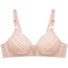 Dünner, kabelloser, verstellbarer Damen-BH mit Raffung, eleganter 3D-Bruststützunterwäsche, weicher, atmungsaktiver, lässiger Anti-Durchhänger-Bralette