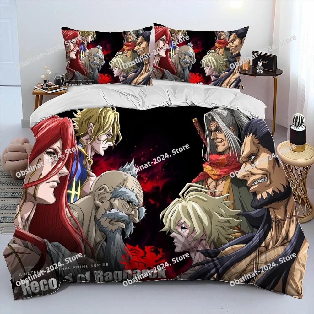 3D Print  Anime Record Of Ragnarok Comforter Bedding Set Duvet Cover Bed Set Quilt Cover Pillowcase King Queen Size Bedding Set