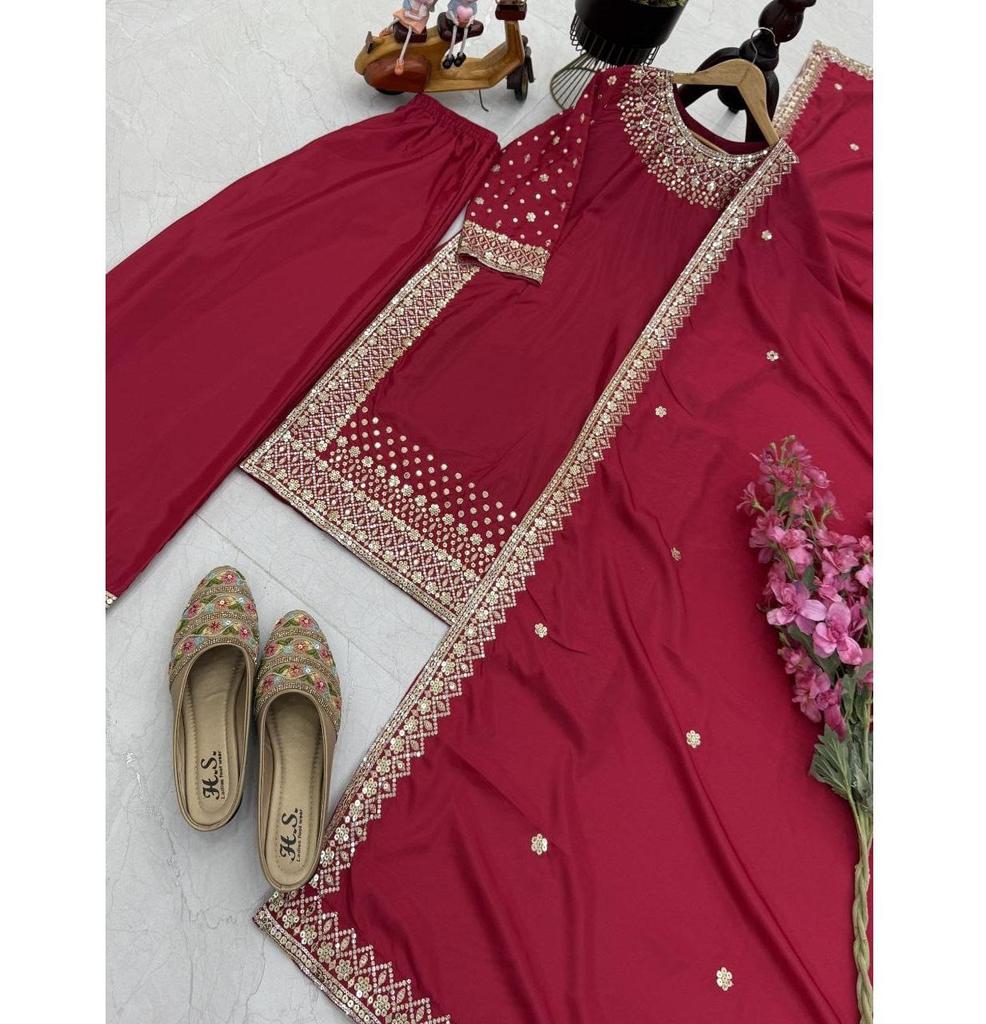 Indische Damen Bollywood Salwar Suit Designer Party Wear Salwar Kameez Palazzo Set Ethnische Kleidung