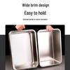 FATTBAO Stainless Steel Deep Rectangular Food Pan with Lid