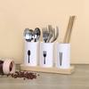 White Chopsticks Storage Rack High-grade Flatware Organizer Chopstick Storage Holder  for Kitchen