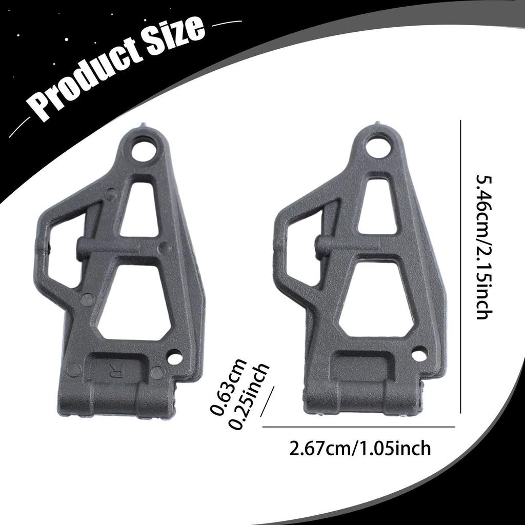 2Pcs RC Car Front Lower Arms A 1/18 Scale Hobby Grade DIY Repair Parts Replacement for 18101Pro