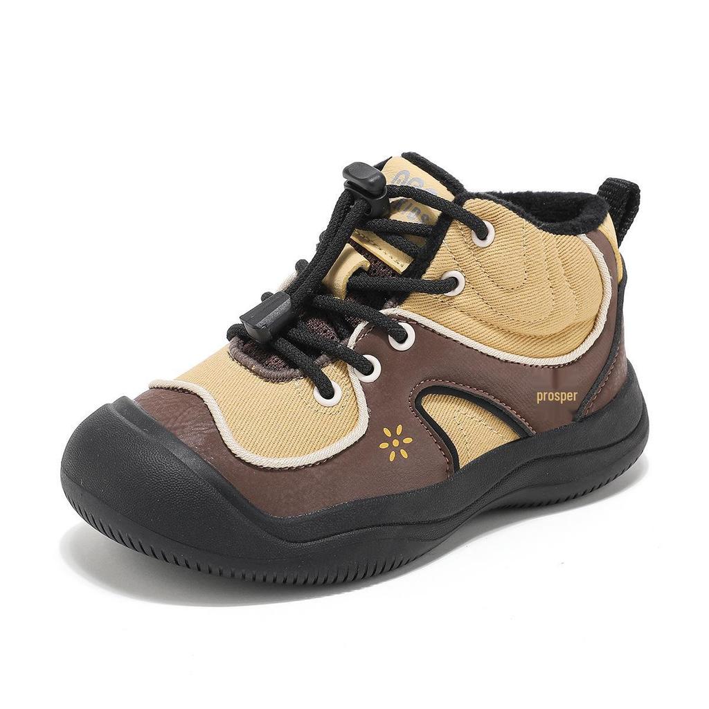 Abckids Winter Hiking Shoes for Kids - Non-slip Thick Sole, Warm Cotton Lining for Boys & Girls