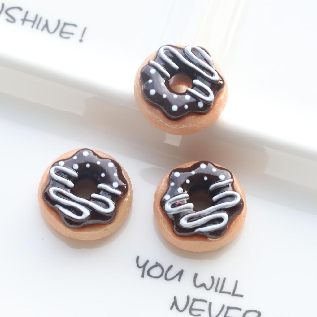 DIY Donut Simulation Food Toy Accessories: Cream Glue, Beauty Keychain, Handmade Parts & Materials for Phone Case Pendant