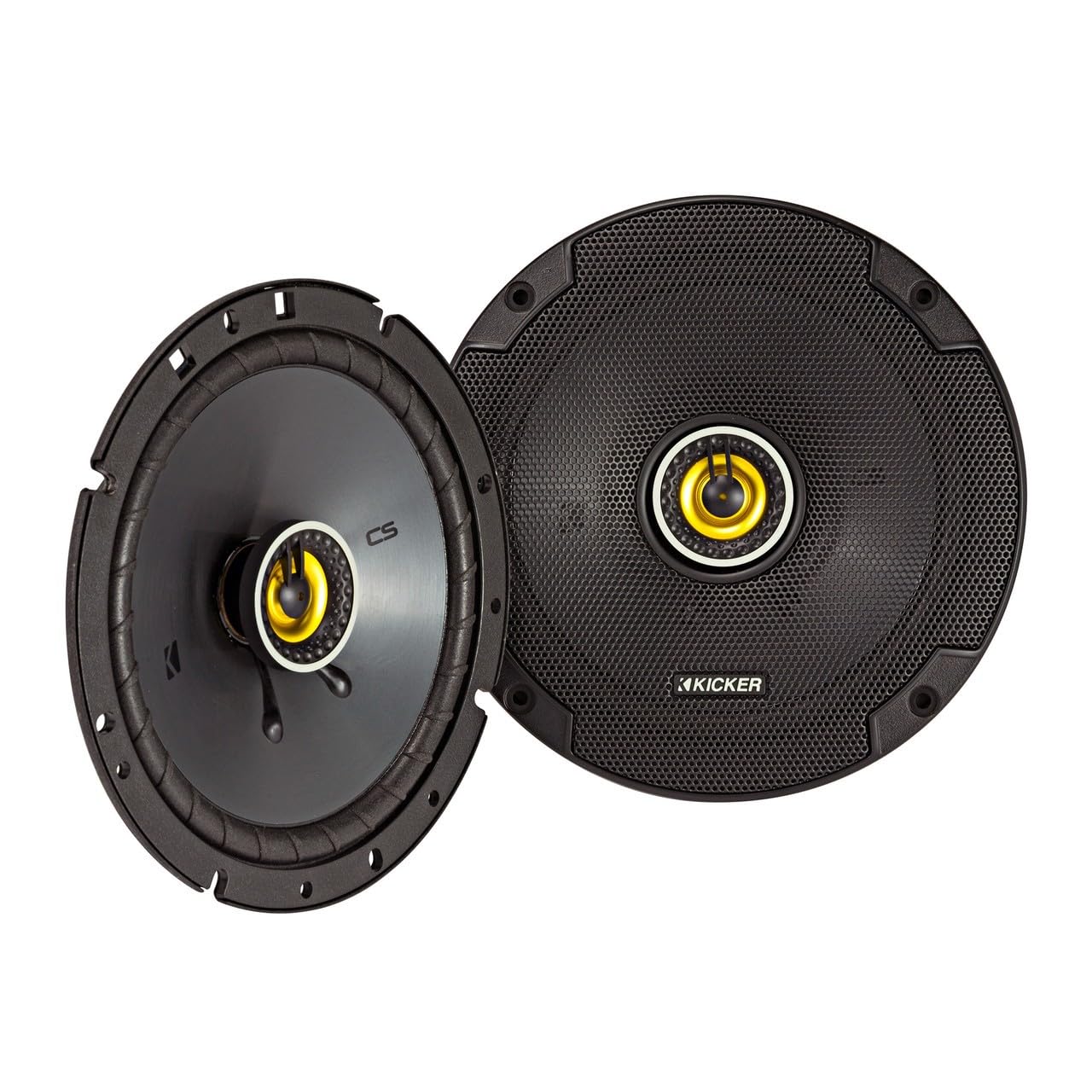

KICKER CSC674 coaxial car genuine Japanese product 16.5cm 2-way speaker, чорний