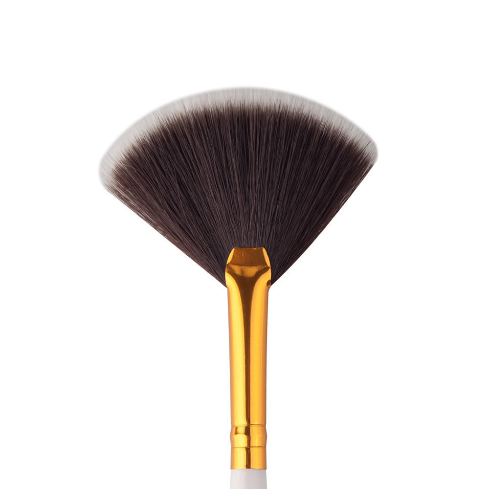 1Pc Fan Brush Portable Slim  Makeup Brush WH
