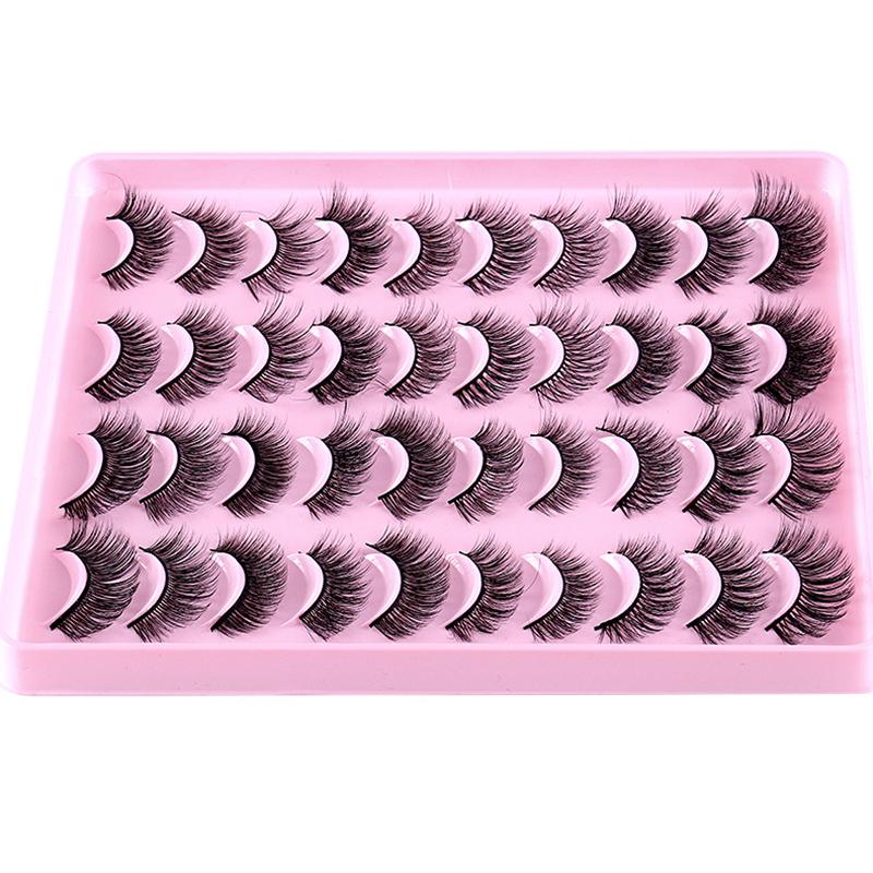 20 Pairs 3D Faux Mink Lashes Natural False Eyelashes Dramatic Volume Fake Lashes Artificial Natural Eyelash Extension Makeup