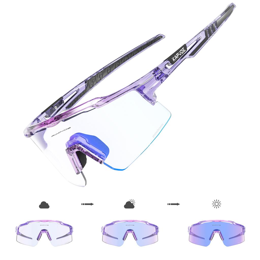 Pochromic Cycling Glasses UV400 MTB Cycling Sunglasses Man Bicycle Goggles Outdoor Bike Eyewear Sports Safety Glasses