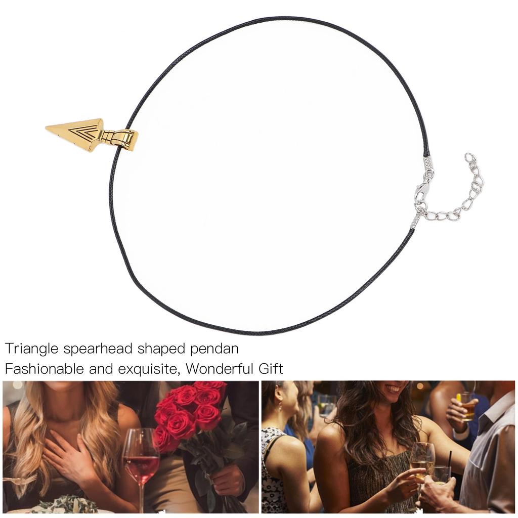 Necklace Alloy Simple Fashionable Arrowhd Pendant Men Necklace Jewelry for Birthday Party