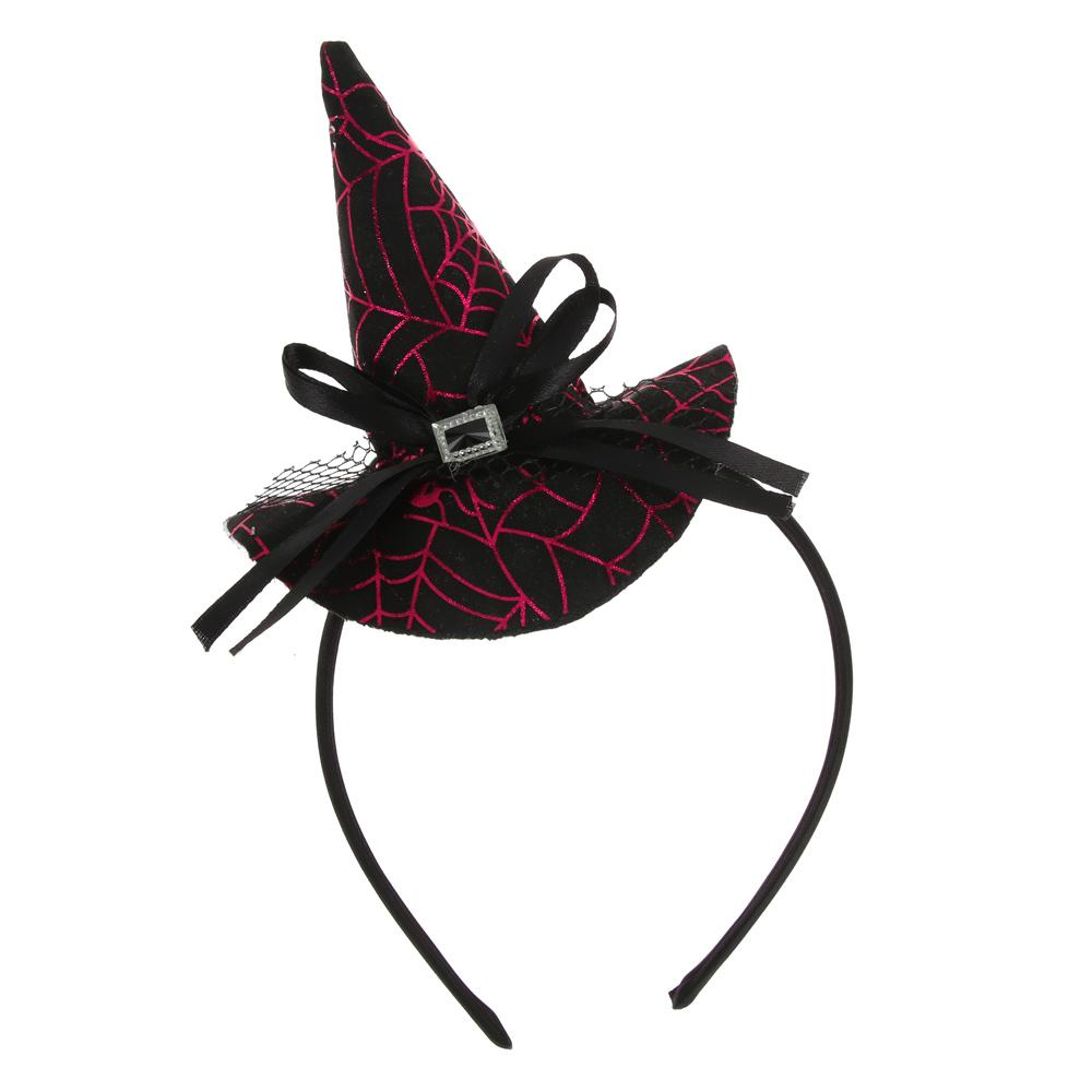 Pumpkin Witch Hat Festival Skull Headband Props Point Cap Performance Props Party Hairband Decor Headwear Halloween Headband