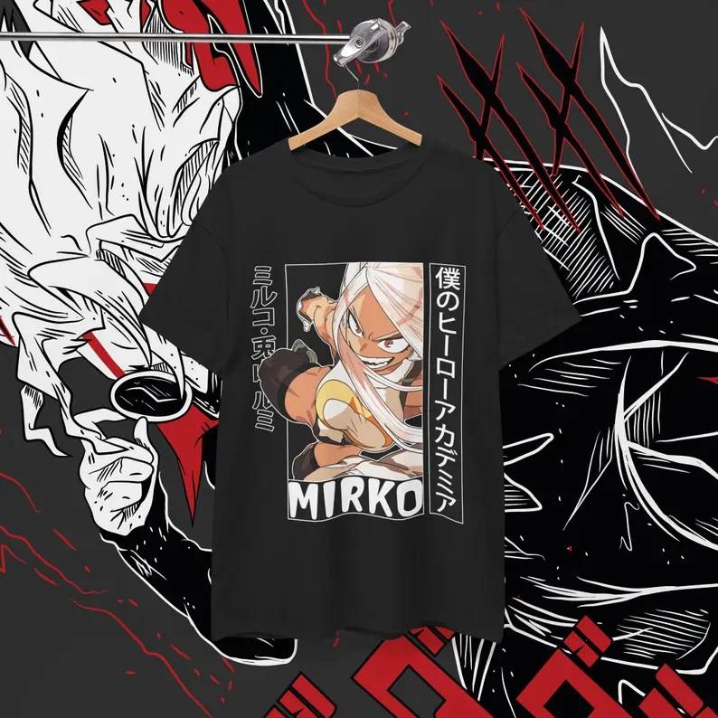 Anime Rabbit Hero Mirko T Shirt Size S 4XL Black Size S 4XL S