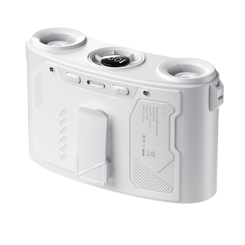 Aux Portable Triple-Core Cooling Waist Fan