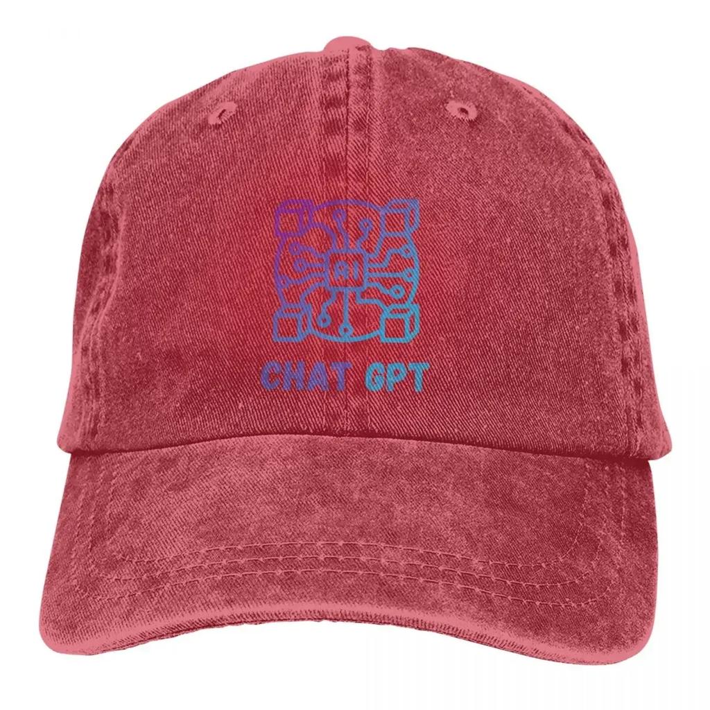 Sommermütze Sonnenschild AI CPU Hip Hop Kappen ChatGPT Cowboyhut Schirmmütze Trucker Dad Hats
