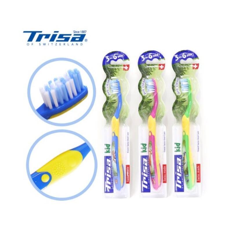 TRISA Baby Soft Bristle Toothbrush for Ages 3-6 4510