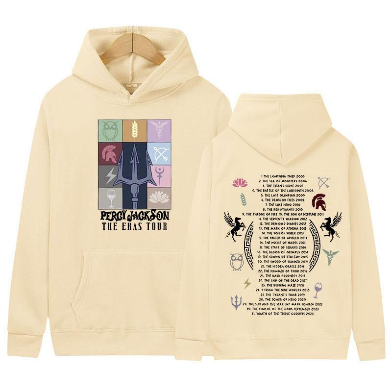 Percy Jackson The Eras Tour Hoodie Men's Women Retro Fashion Pullover Sweatshirt Casual Long Sleeve Oversized Hoodies Streetwear
