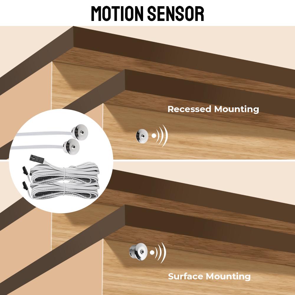 LED Bewegungssensor 32 Kanäle Einstellbare Helligkeit DC 12V 24V Treppenlicht-Controller-Kit für Treppen Flexibler Streifen