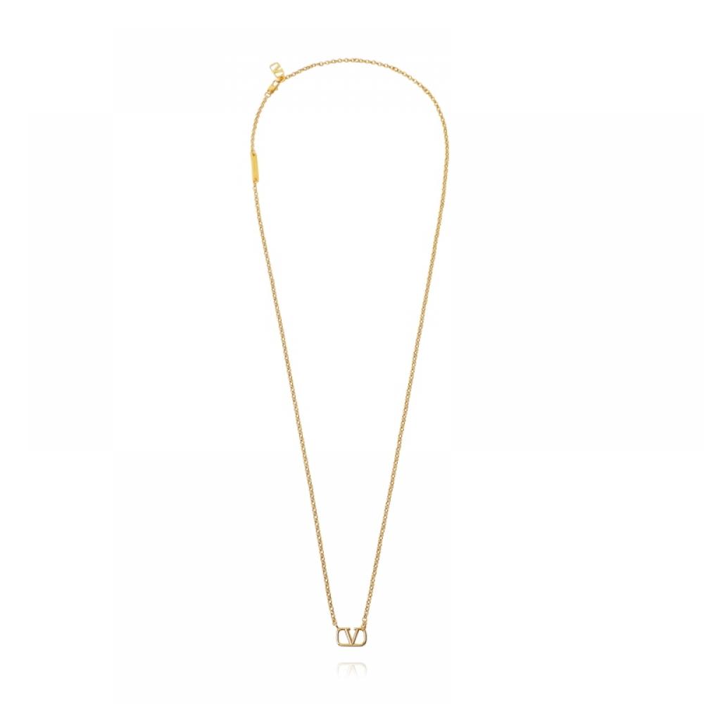Valentino 5y2J0n96 Met Cs4  J0n96 Met Cs4  Garavani Vlogo Necklace