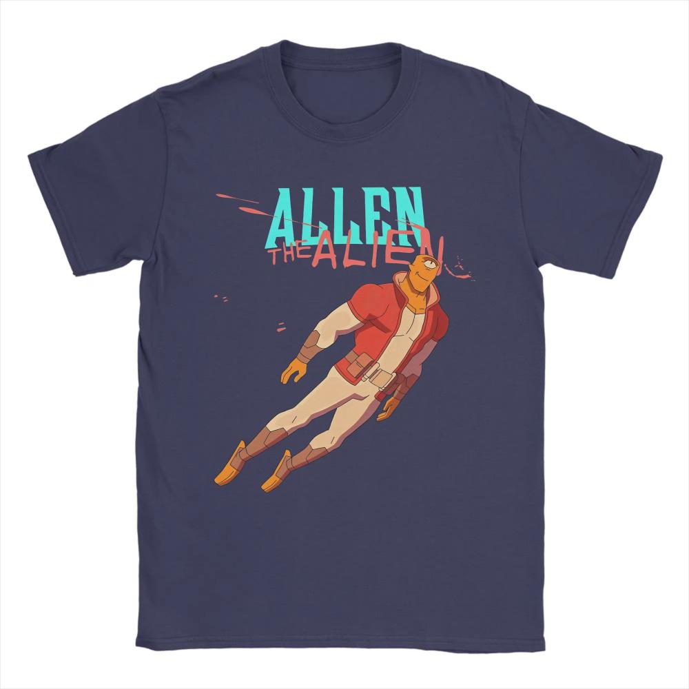 

Men s Women T-Shirt Invincible Funny Cotton Tees Short Sleeve Allen The Alien T Shirt O Neck Clothes Printed Oversized Tshirt 4XL