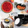 Tart Tin + Baking Bowls, Ceramic, Black, 7 Pcs.